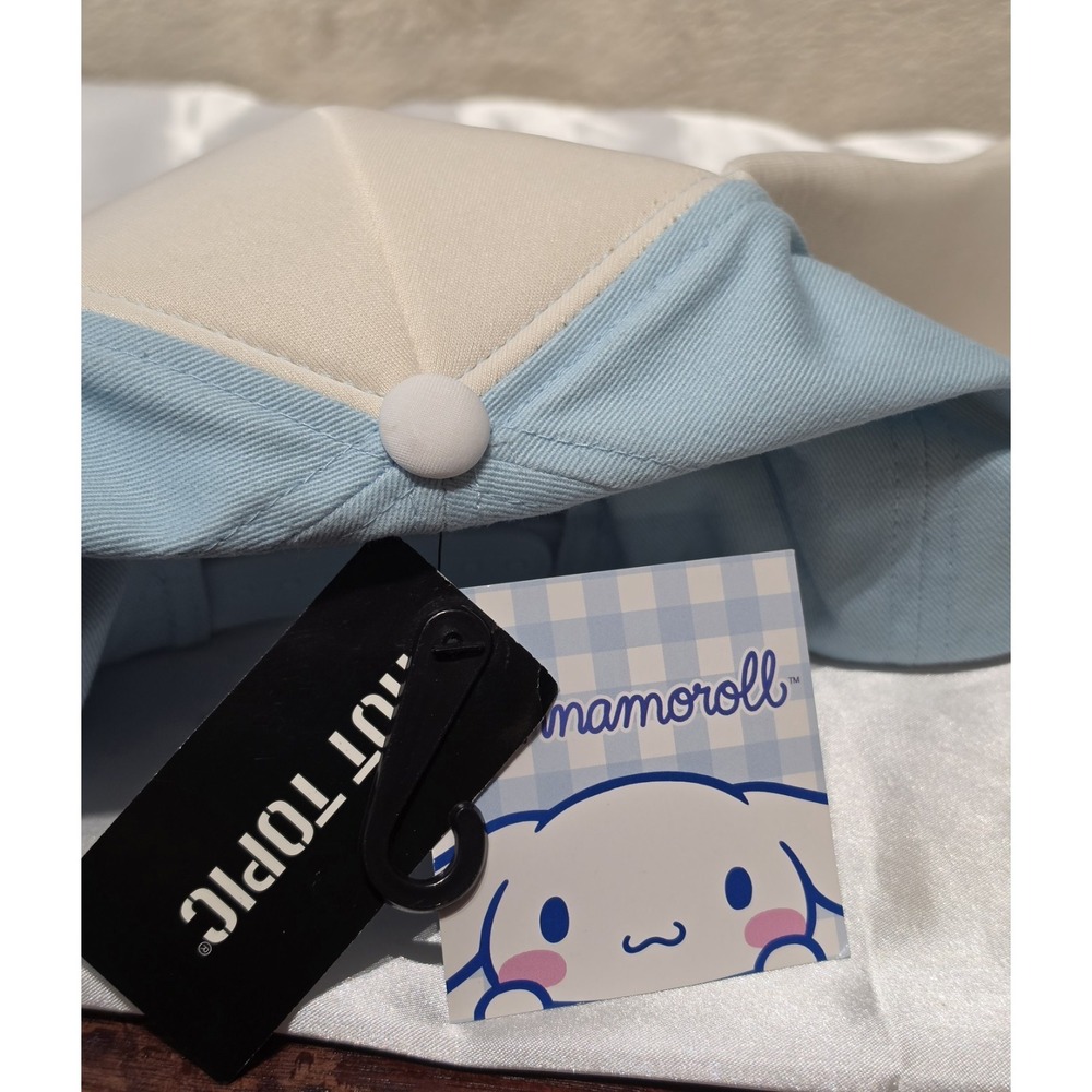 Sanrio Cinnamoroll Cap Hat‎ Ears Adjustable Youth Adult Hello Kitty New with Tag - Picture 7 of 7